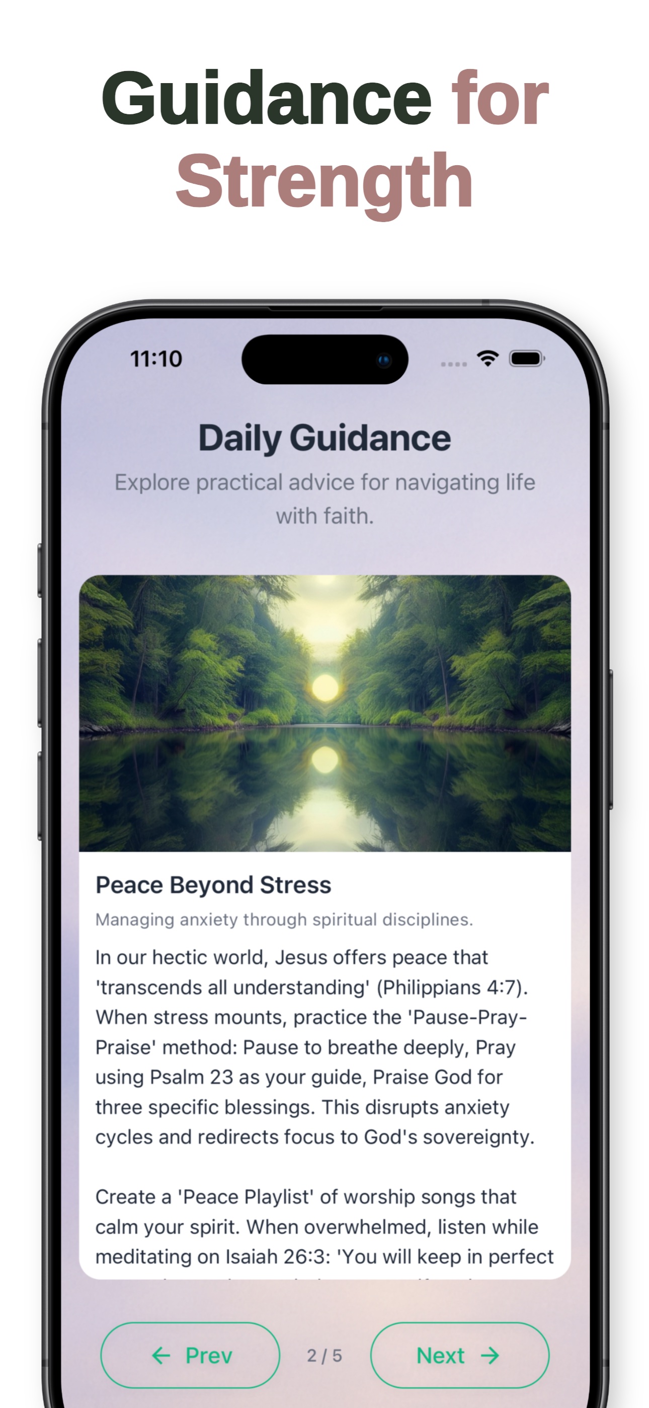Ambible settings and personalization options